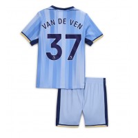 Camisa de Futebol Tottenham Hotspur Micky van de Ven #37 Equipamento Secundário Infantil 2024-25 Manga Curta (+ Calças curtas)